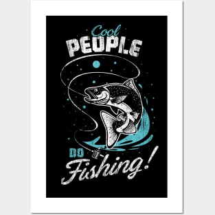 Cool People do Fishing summer vacation 2021 gifts Posters and Art